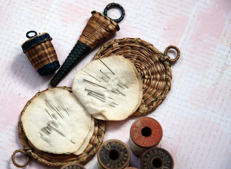 Vintage Ash Splints Sewing Notions