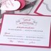 Brooklyn Wedding Invitation Sample - Chevron Design - Pink, Grey and White