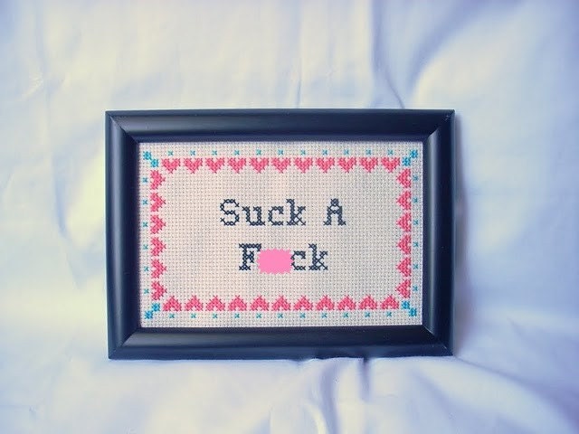 PDF/JPEG Suck A F-ck (Pattern)