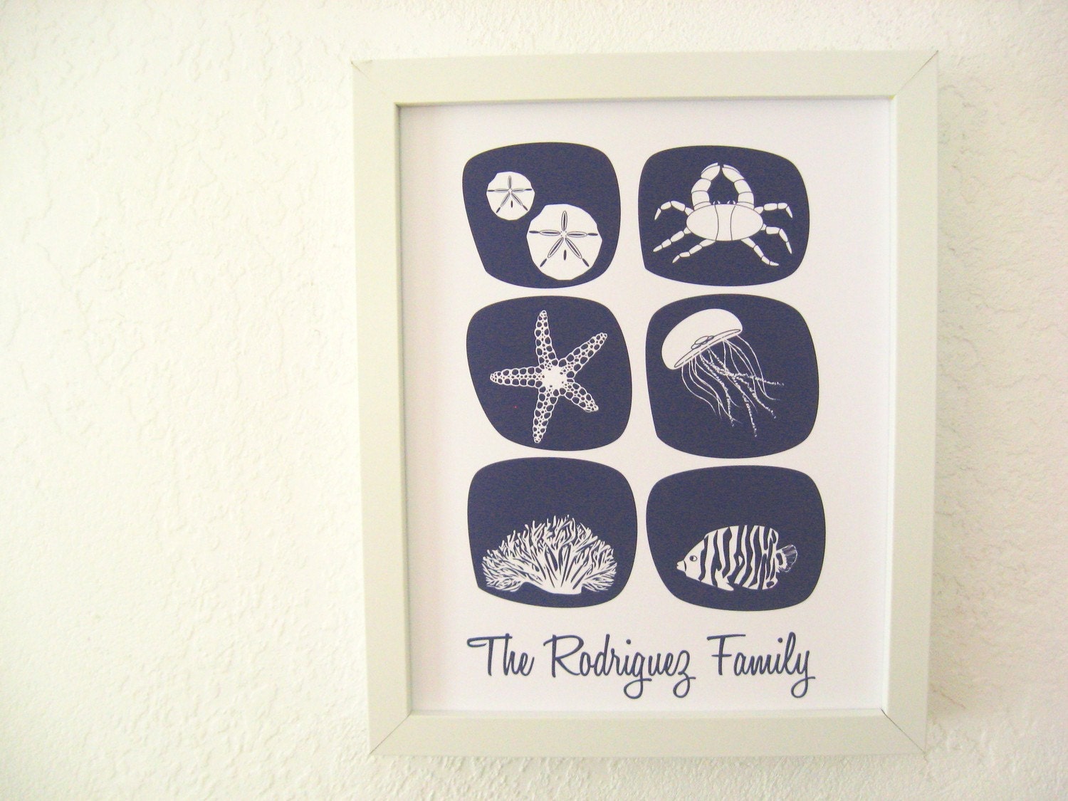 Personalized Sea Squared Print