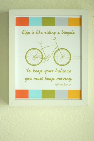 Life Bicycle Balance 8 x10 Print