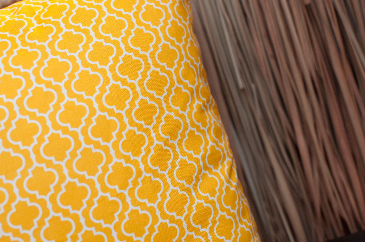 Yellow Pillow Covers, Moroccan Throw Pillows, Home Decor Accents, (set of 2),  (Moroccan Inspirations-yellow)