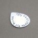 personalized GUITAR PICK. sterling silver. hand stamped. fathers day gift. graduation gift for him.
