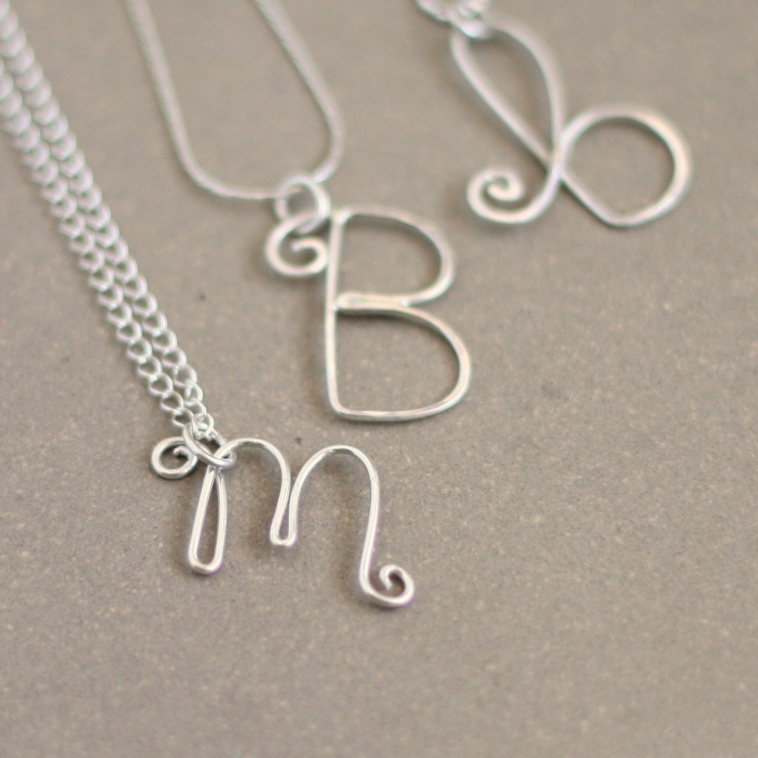 initial necklace. personalized initial in sterling silver. bridesmaid or friend gift. mothers initial necklace. gift for her. a-z letters.