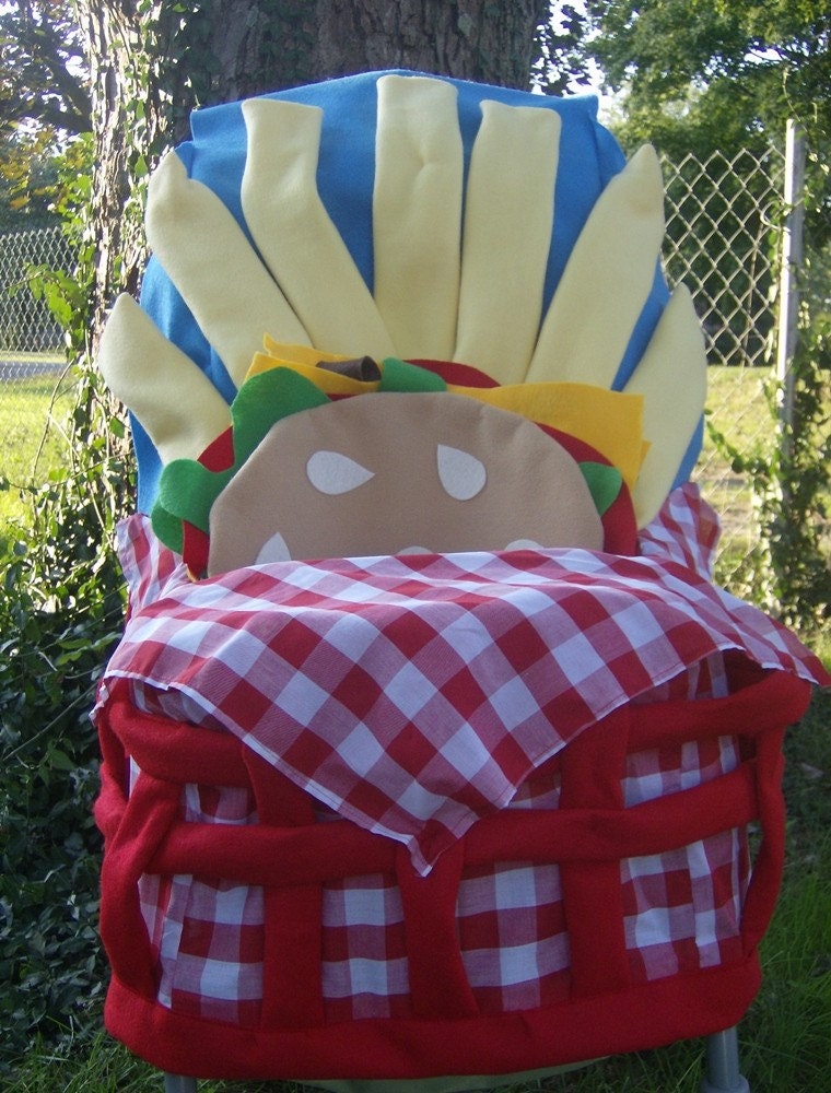 Hamburger and Fries Halloween Costume for Baby or Toddler