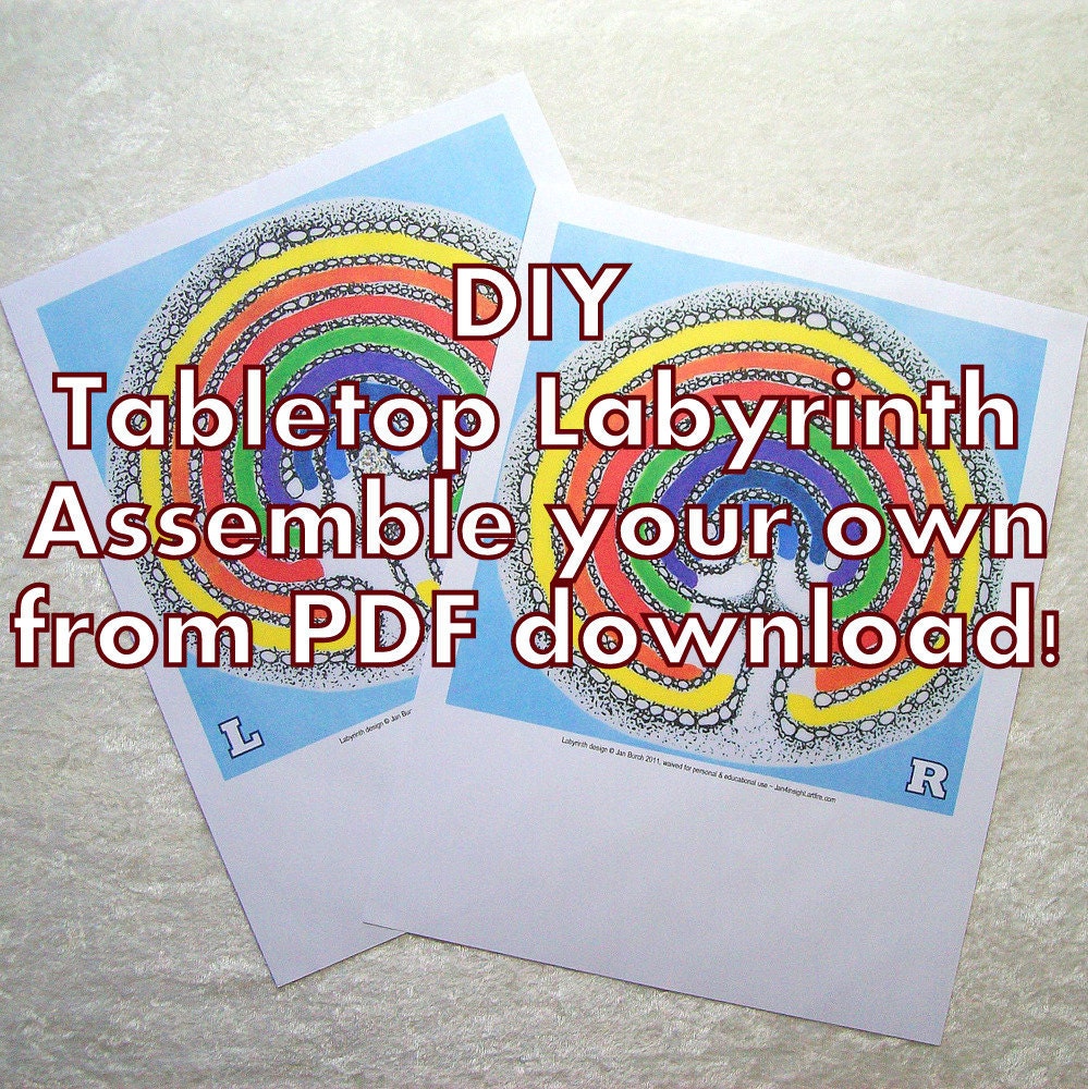DIY Tabletop Labyrinths: assemble your own from PDF downloads