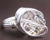 Bella Ring - Swarovski crystal, fine silver wire