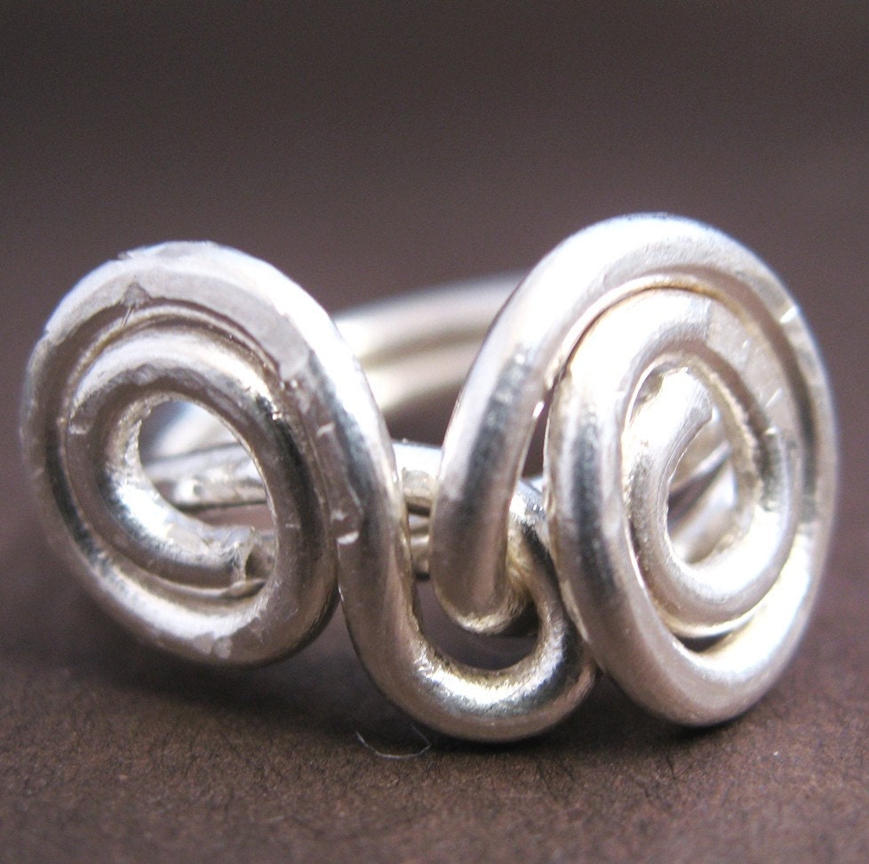Jamie Ring - fine silver wire