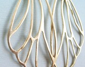 Le Papillon Earrings - vermeil ear wires, gold plated wing components
