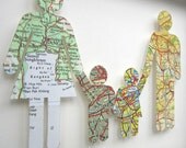 Origin of the Unit - 4 - Vintage Map Figures - Family