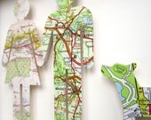 Where We're From - A Doggy Special - Customised Vintage Map Artwork