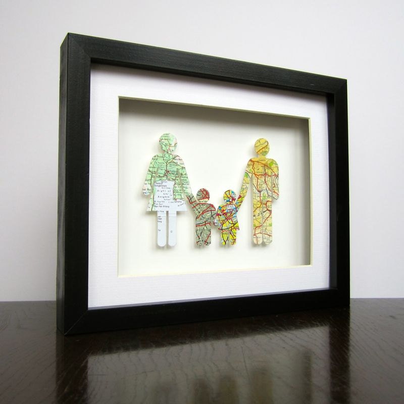 Origin of the Unit - 4 - Vintage Map Figures - Family