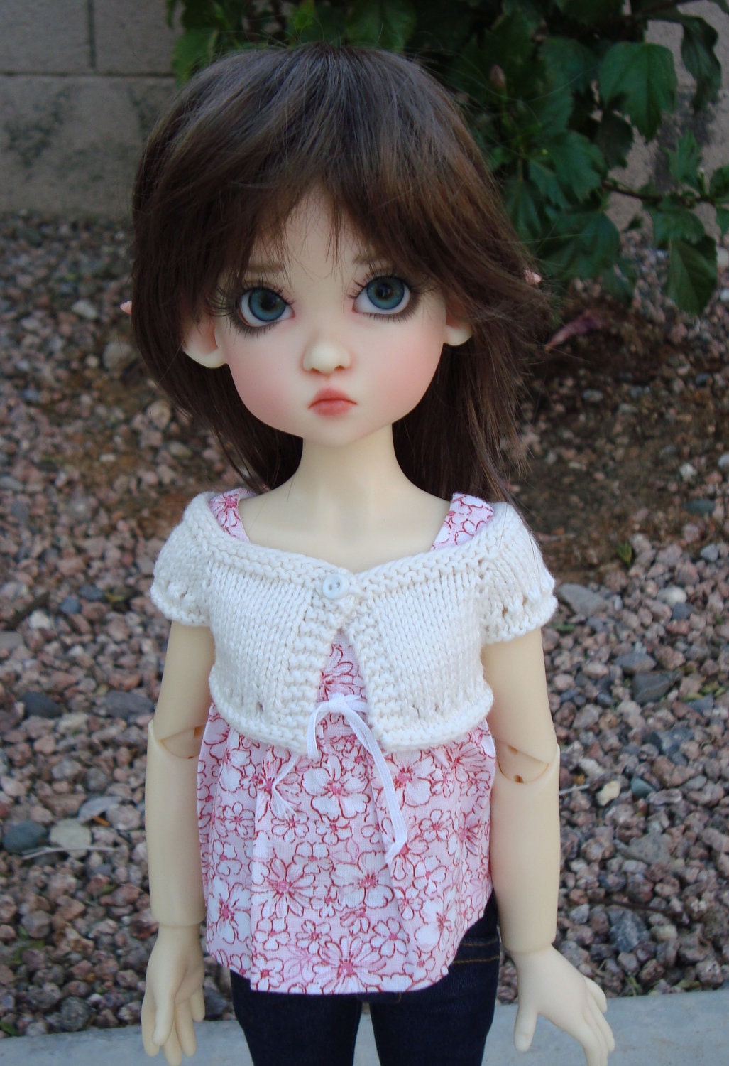 PATTERN  to Knit Summer Shrug for Lasher, Wiggs, MSD and Similar Size