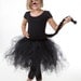 Black Kitty Tutu sewn not tied Including ears this one fits ages 3-6 please convo me for a different size