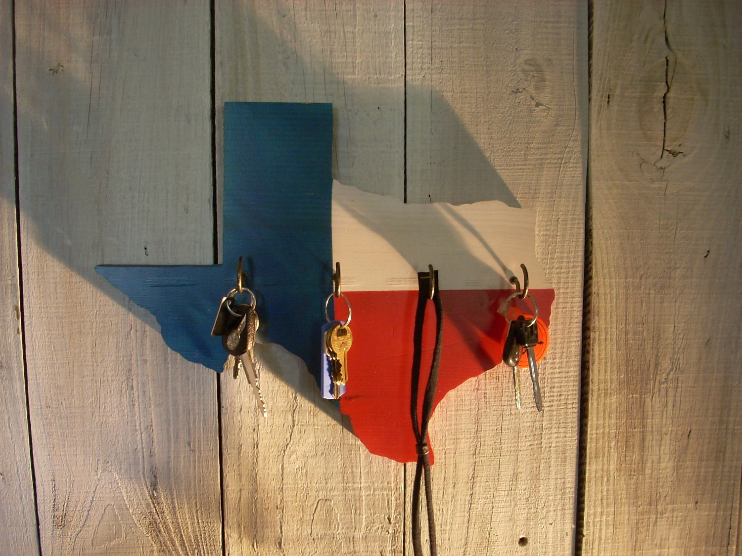 Texas State Wall Decor Key Rack