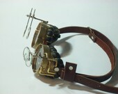 Brass Steampunk Goggles Mad Scientist Jules Verne Neo Victorian Steam Punk