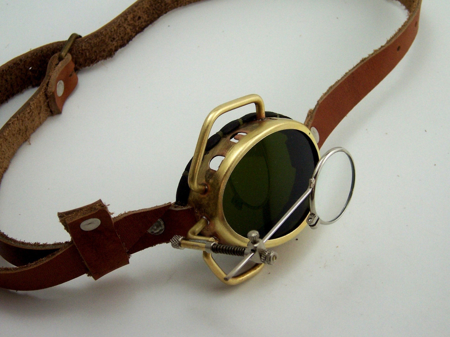 Steampunk Brass Monocle Goggles Steam Punk Victorian Cosplay LARP