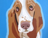Custom 12x12 Pop Art Dog Portrait Painting of Your Animal