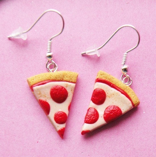 Pepperoni Pizza Earrings