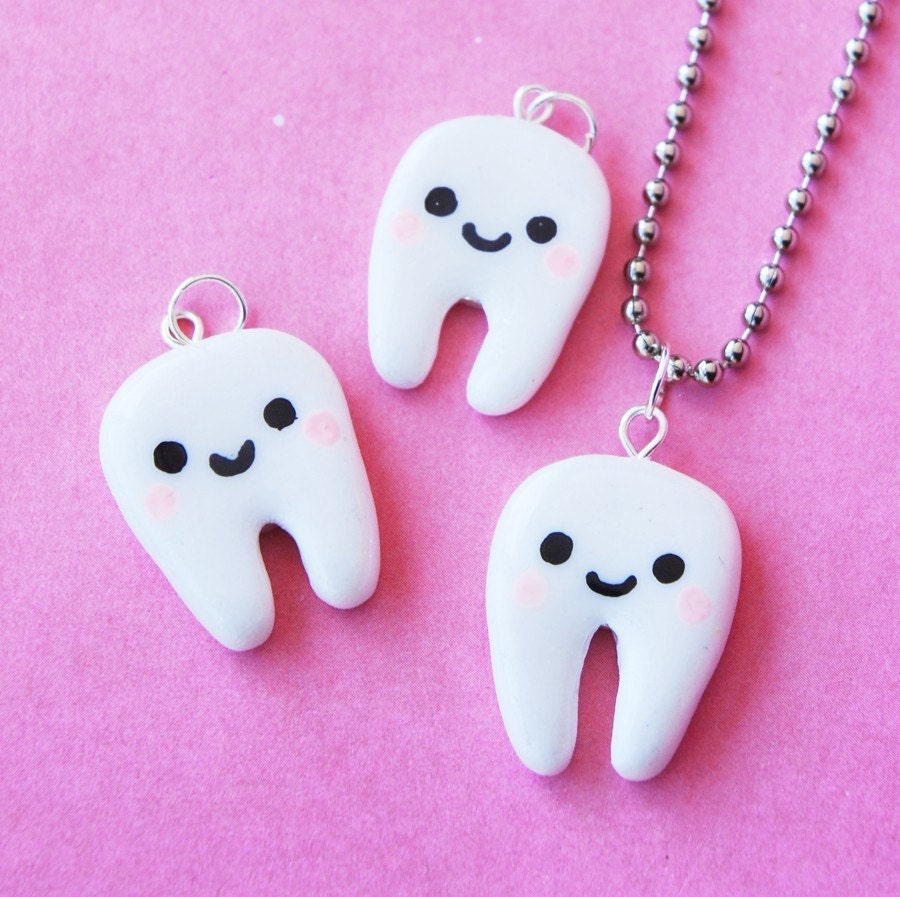 Pearly White Tooth Necklace
