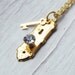 Alice in Wonderland Golden Doorknob and Key Necklace