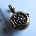steampunk mourning locket SKULL LOCKET bronze with sterling silver skulls