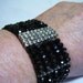 Vintage Black Crystal Bracelet