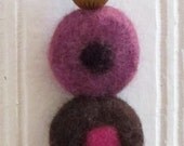 Dotty Stick Pin in Lavender and Chocolate