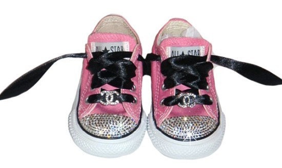 SWAROvSKI BaBY BLiNG LOGO INSpIRED CoNVERSE BOUTIQUE CHUcK TAYLoR
