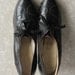RESERVED Antique 1920s Shoes . High Heels . Black Leather . Flapper Footwear