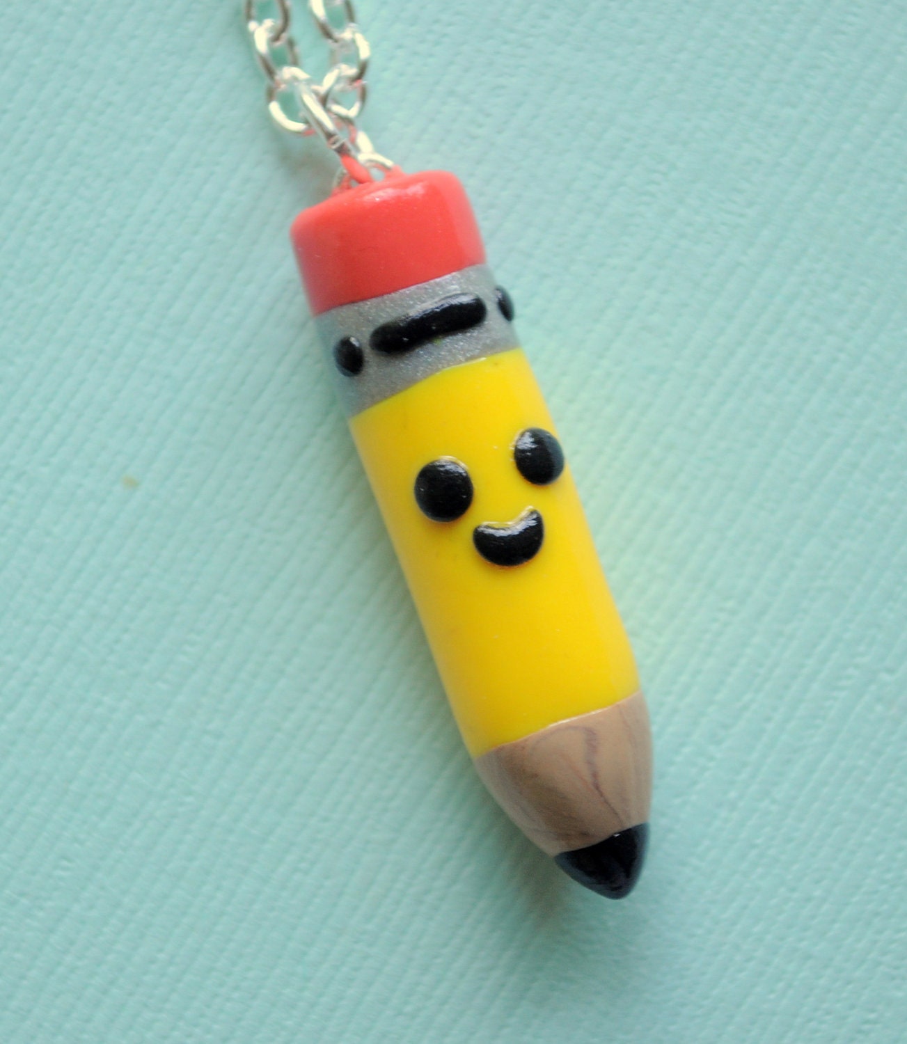 Pencil Clay Charm Necklace