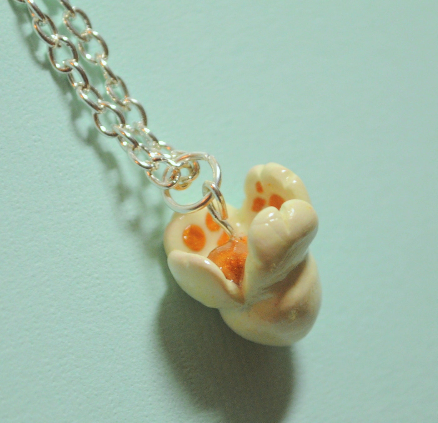 Popcorn Charm Necklace