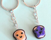 Friendship Keychains Kawaii Peanut Butter and Jelly
