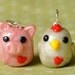 Chicken Polymer Clay Necklace