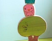 Cake Topper Personalized Sweetheart Tree and Tweet Bird Pair
