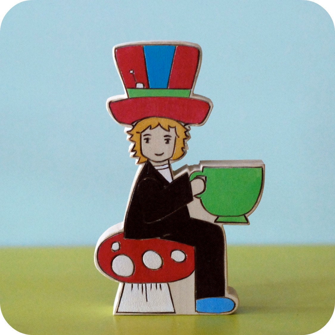 Custom Birthday Candle Holder Cake Topper- Child and Theme