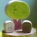 Personalized Wedding Cake Topper Owl Pair and Sweetheart Treer with Custom Colors