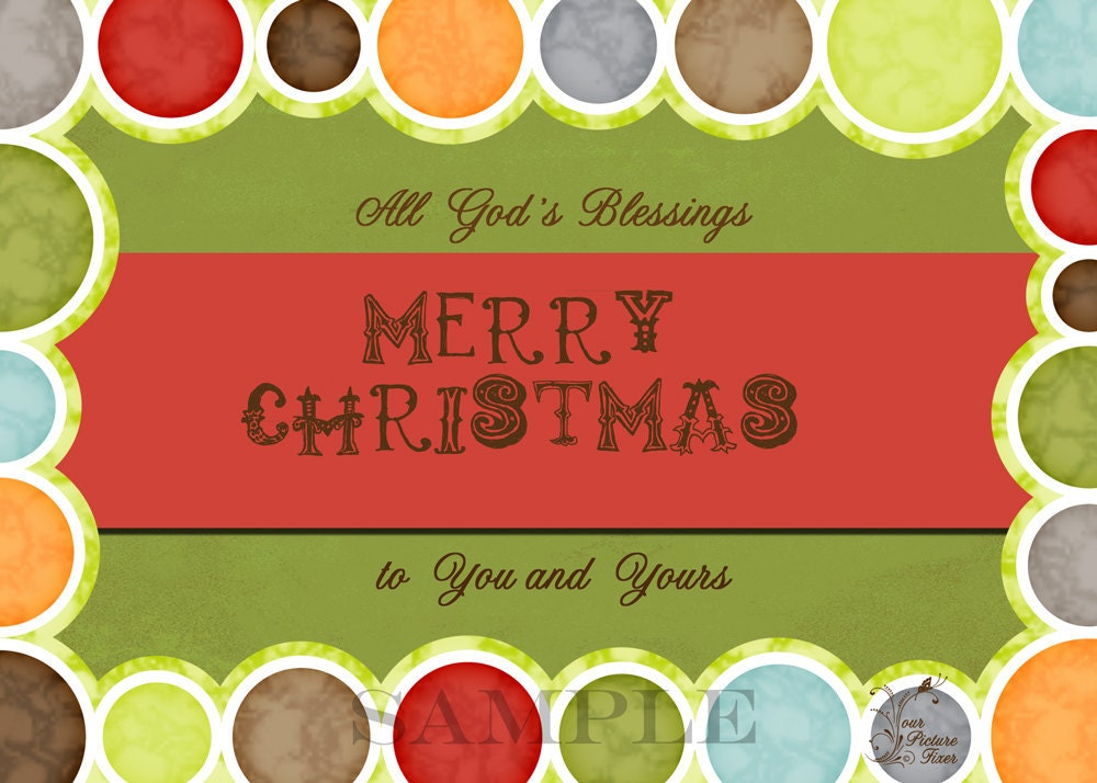 All of God's Blessings Christmas Card - YourPictureFixer
