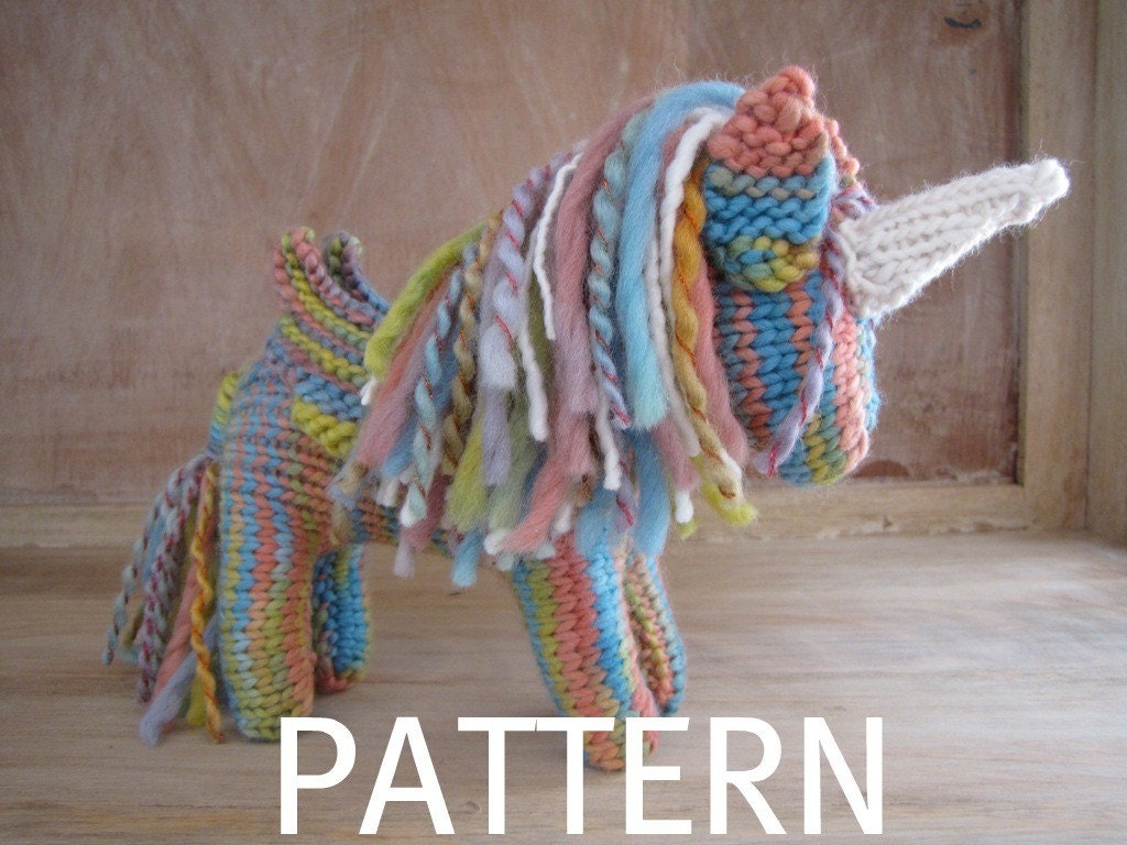 Pegasus Unicorn Knitting Pattern, PDF, Instant Digital Download