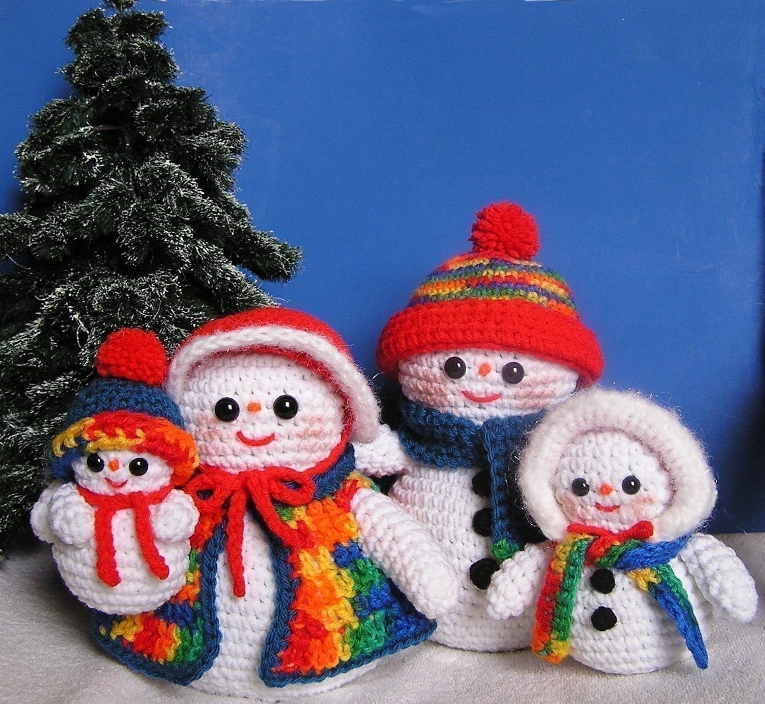 Pdf Crochet Pattern THE SNOW FAMILY