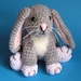 Pdf Crochet Pattern LITTLE GREY BUNNY