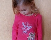 NEW girlie cut - butter bee - long sleeve tee - size 2-10
