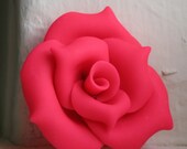 Hot Pink Rose Necklace