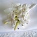 Realtouch Wedding Bouquet of Replica Of Ivanka's  Bouquet In Gardenias Roses and Stephanotis and Boutonniere