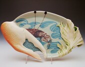 Fiddler Crab Platter, Handmade Pottery