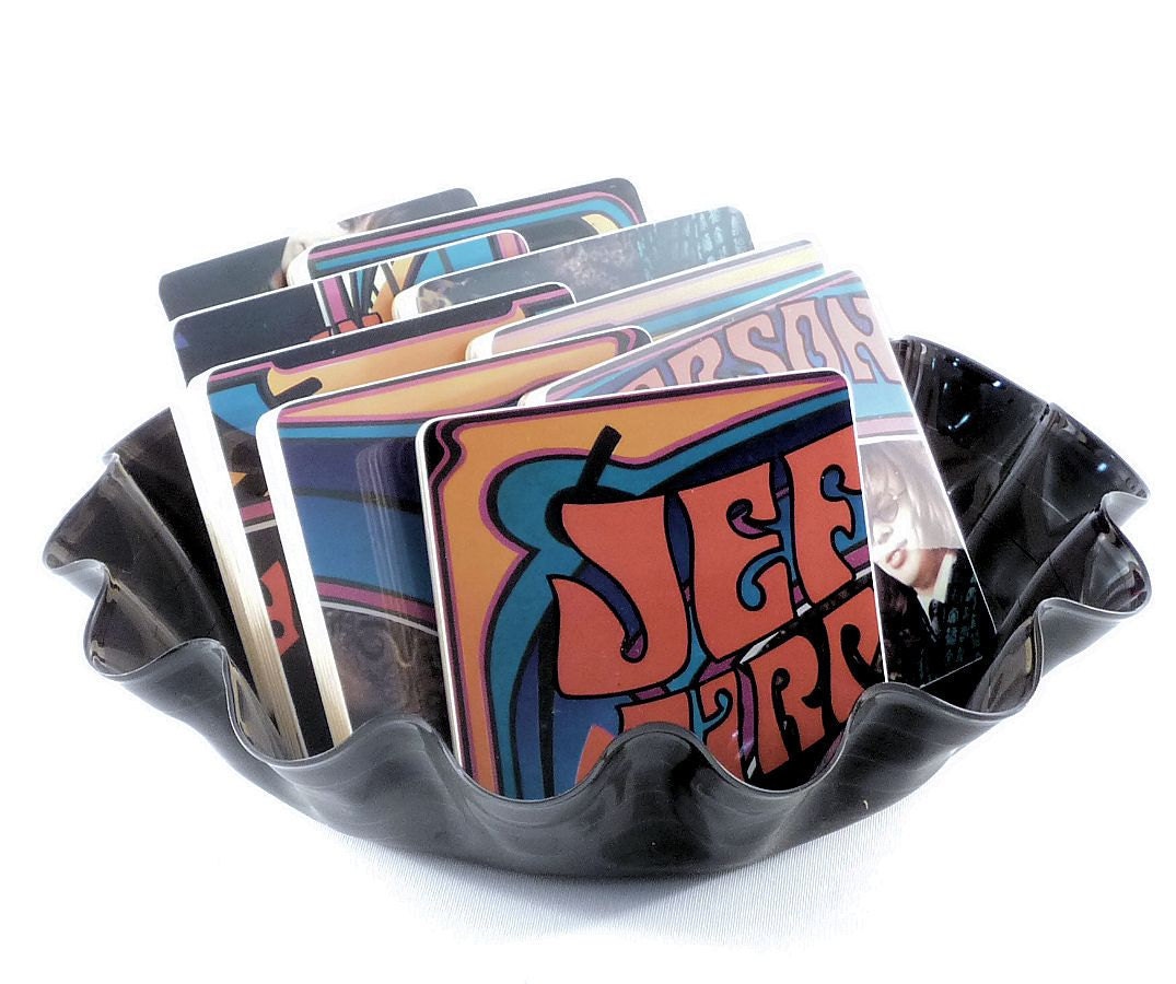 JEFFERSON AIRPLANE -  Coasters and Original 3400 Futon Street Record Bowl