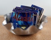 ALADDIN -  Coasters with Laserdisc basket from recycled album