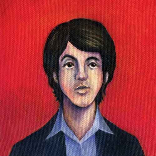 Paul McCartney of the Beatles - 5x5 Painting Print
