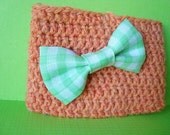Pretty Bow Crochet Pouch