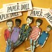 miniature moveable paper doll (in red stripes)